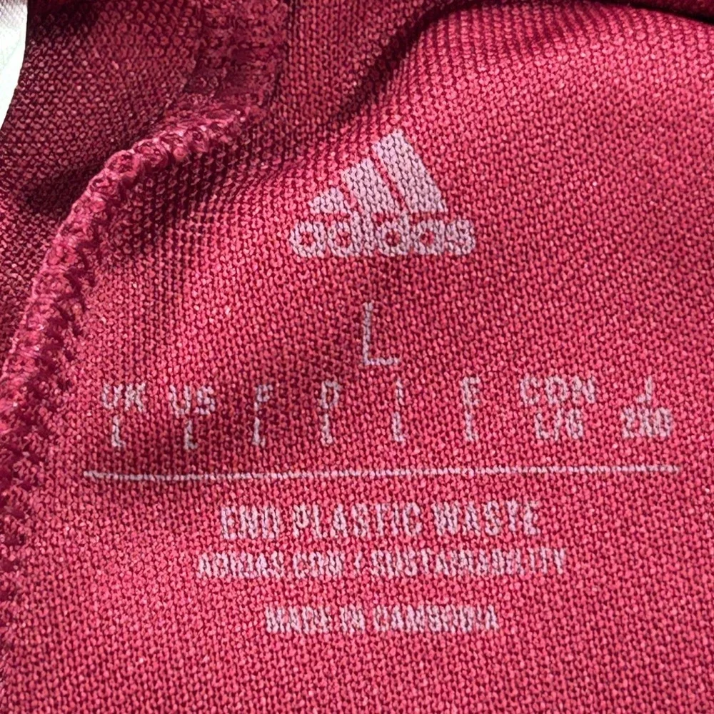 NEW Adidas Tiro Track Pants‎ Mens Large Red Striped Tapered Soccer H60008